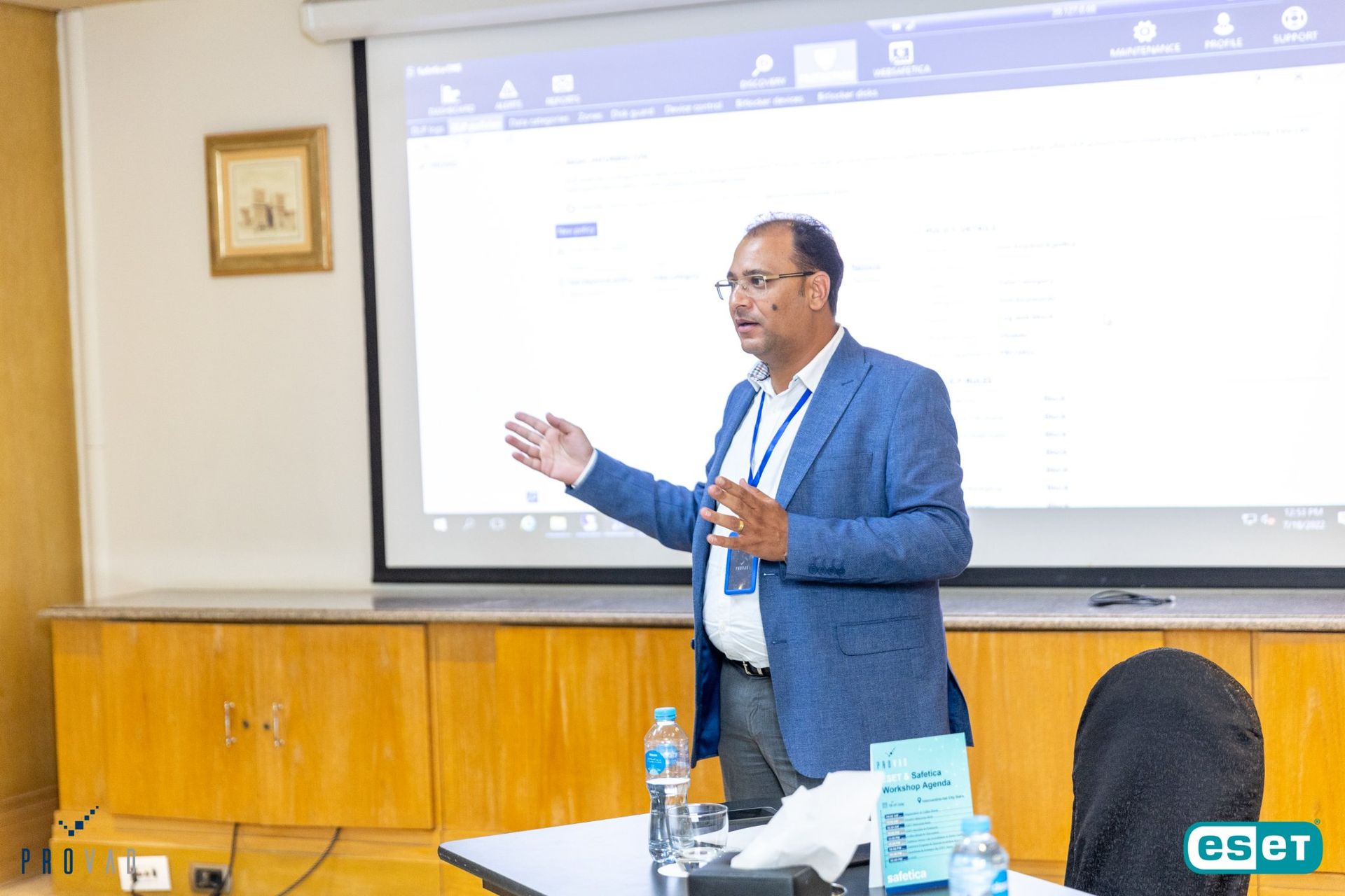 Provad presenting at ESET & Safetica Cybersecurity Forum